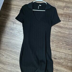 Mini Black Knit Dress